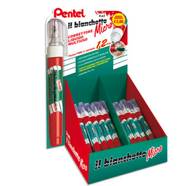 0100944 expo 48 pz. Il bianchetto micro penna correttore 7ml pentel