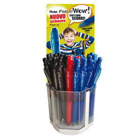 0022024 espositore 96pz penna wow colori assortiti pentel