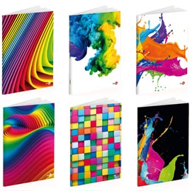 0120780 maxiquaderno a4 40+2 80gr 10mm arcobaleno different bm