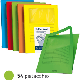 10 cartelline signo con finestra 140gr 22x31cm pistacchio favini