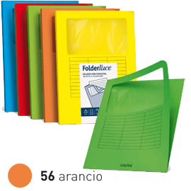 10 cartelline signo con finestra 140gr 22x31cm arancio favini