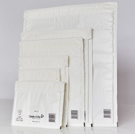 10 buste imbottite bianche j 30x44cm utile mail lite