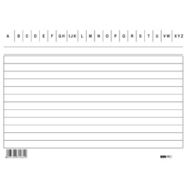 100 schede rigate orizzontale 10.5x15cm e3126bl edipro