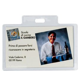 100 portanome pass 3r 9,5x6cm senza clip sei rota