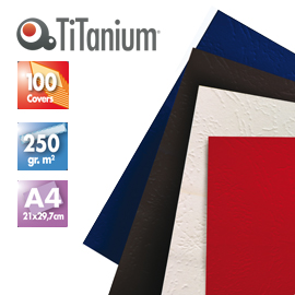 100 copertine a4 cartoncino goffrato 250g blu titanium