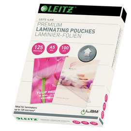 100 pouches ilam a5-154x216mm 125micron leitz