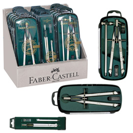 17444798015 espositore 15pz compassi e balaustroni assortiti faber castell