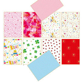 100 fogli di carta regalo linea eventi 70x100cm fantasie assortite kartos