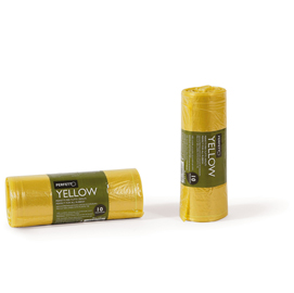10 sacchi rifiuti 70x110cm - 120lt 20µ giallo classic