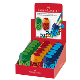 183517 expo 18 temperamatite two tone a 2 fori colori assortiti faber castell