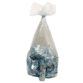 10 sacchi azzurro trasp. 70x110cm 110lt 22µ rolsac