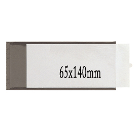 2 portaetichette adesive ies a4 65x140mm sei