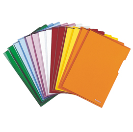25 cartelline a l 21x29,7 pvc liscia cristallo blu esselte