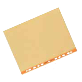 25 buste forate 22x30 arancio liscio favorit art