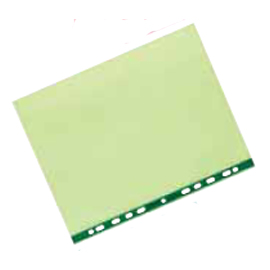 25 buste forate 22x30 verde liscio favorit art