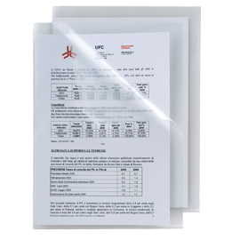 25 cartelline a l 21x29,7 blu poli 150 color ppl b.a. Sei