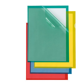 25 cartelline a l 21x29,7 rosso poli 150 color ppl b.a. Sei