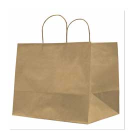 25 shoppers carta kraft 32x20x33cm twisted large marrone