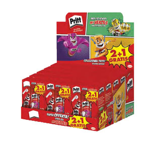 2234673 display 30 trispack colla pritt stick 22gr bts 2017 henkel