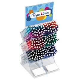 2008370 espositore 156 penne erasable gel colori assortiti papermate