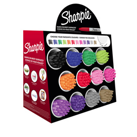 2033586 espositore 288 penne sharpie fine  metallic colori ass. Papermate