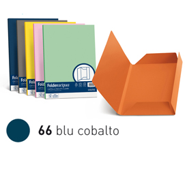 25 cartelline 3 lembi luce 200gr 24,5x34,5cm blu cobalto favini