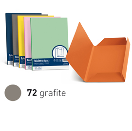 25 cartelline 3 lembi luce 200gr 24,5x34,5cm grafite favini
