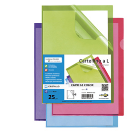 25 cartelline a l azzurro capri 61 color sei rota