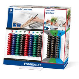 31ca110p espositore lumocolor permanent e special colori assortiti staedtler