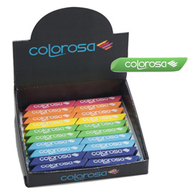 360100 espositore 48 gomme soft-touch lungh. 8cm colori ass. Colorosa riplast