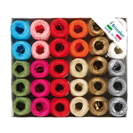 30 ovine rafia sintetica 6802 5mmx20mt assortimento natale brizzolari