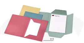 50 cartelline 3 lembi verde s/stampa 200gr
