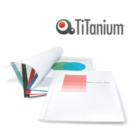 50 cartelline termiche 1,5mm bianco grain titanium