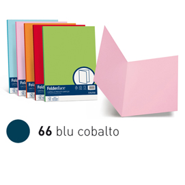 50 cartelline semplici luce 200gr 25x34cm blu cobalto favini
