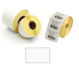 5.000 etichette trasf. Termico f.to 50x30mm - 2 piste - remov.printex