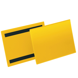 50 buste identificazione magnetiche 210x148mm (a5-oriz.) art.1743 giallodurable