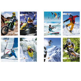 6757 maxiquaderno a4 40fg+1 80gr cop. 240gr 1 rigo sport 2018 blasetti