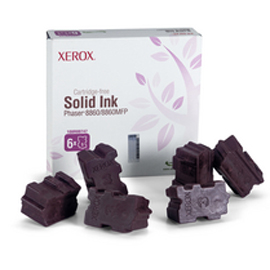 6 stick genuine solid ink magenta xerox phaser 8860