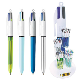 958194 expo 72 pz. Penna 4 colori modelli assortiti bic