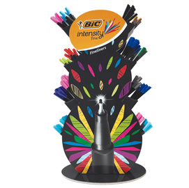 958036 espositore 132 fineliner intensity colori assortiti bic