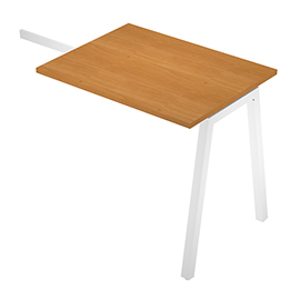 Allungo reversibile dx/sx easy - 80x60cm - gamba inclinata - noce chiaro