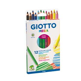 Astuccio 12 pastelli giotto mega