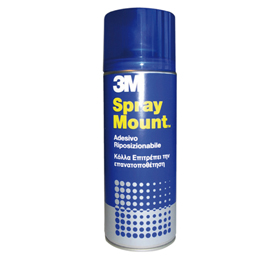 Adesivo spray 3m mount riposizionabile - trasparente 400ml