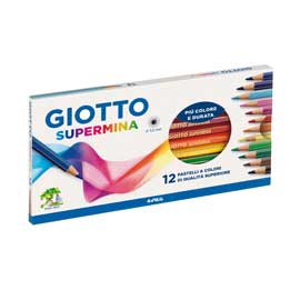 Astuccio 12 pastelli supermina giotto