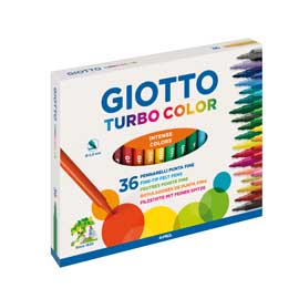 Astuccio 36 pennarelli turbocolor giotto