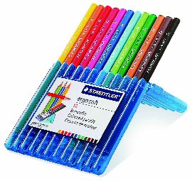 Astuccio 12 matite colorate ergosoft staedtler