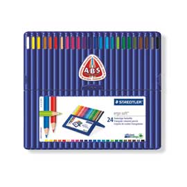 Astuccio 24 matite colorate ergosoft staedtler