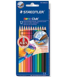Astuccio 12 matite colorate 144 aquarell noris club staedtler