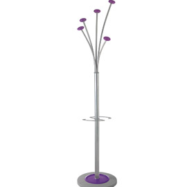 Appendiabiti a 5 posti 187cm viola c/portaombrelli alba