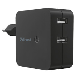 Alimentatore wall charger 2porte usb universale trust